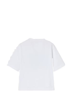 white cotton t-shirt GUCCI KIDS | 855551XJHO79056